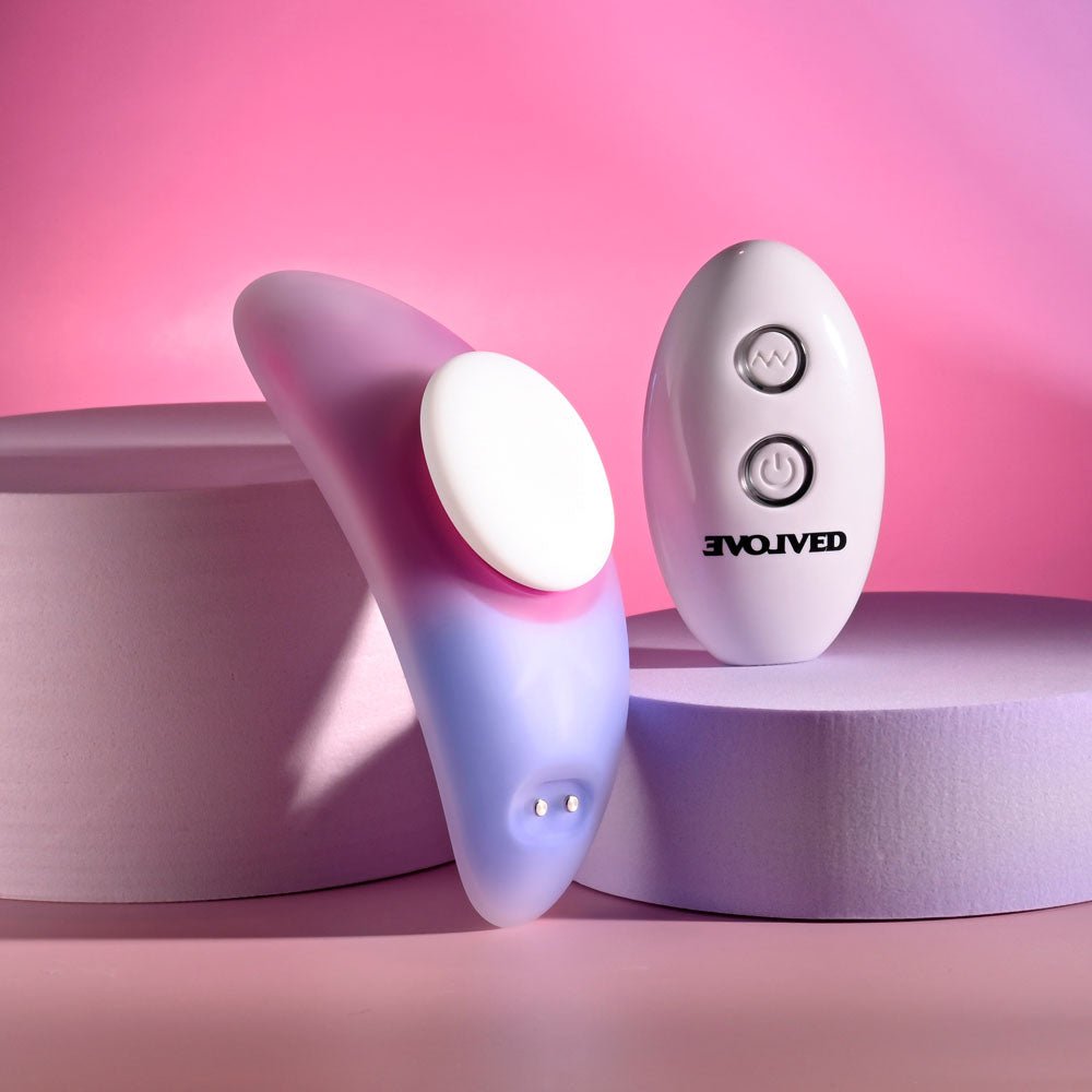 Evolved Paradise Panty Vibrator with Remote Control - Pink/Purple
