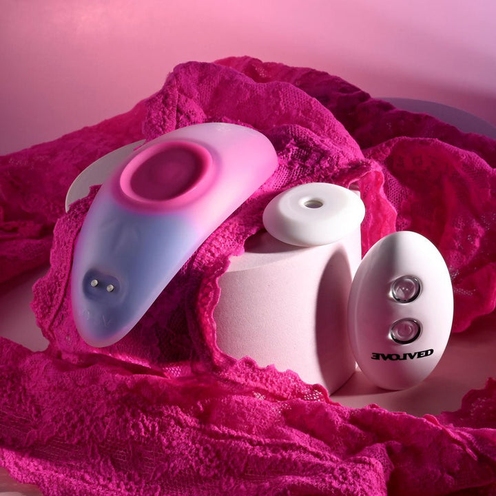 Evolved Paradise Panty Vibrator with Remote Control - Pink/Purple