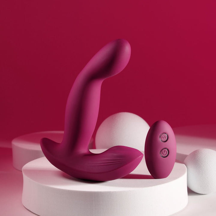 Evolved Come On Over - Vibrator with Wireless Remote - Burgundy Red