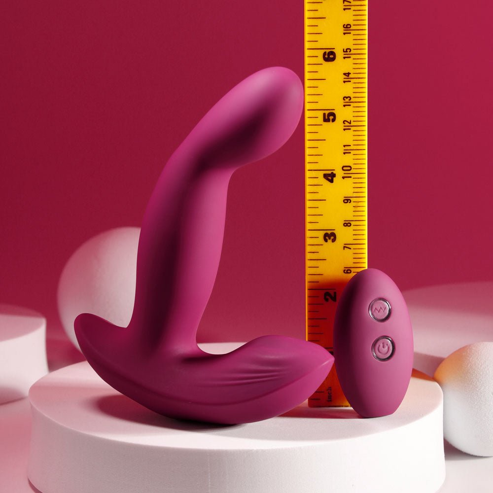 Evolved Come On Over - Vibrator with Wireless Remote - Burgundy Red