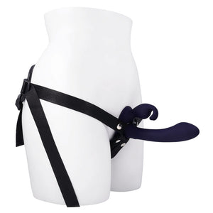 Evolved Giving Vibes - Vibrating Strap-On with Remote - Black