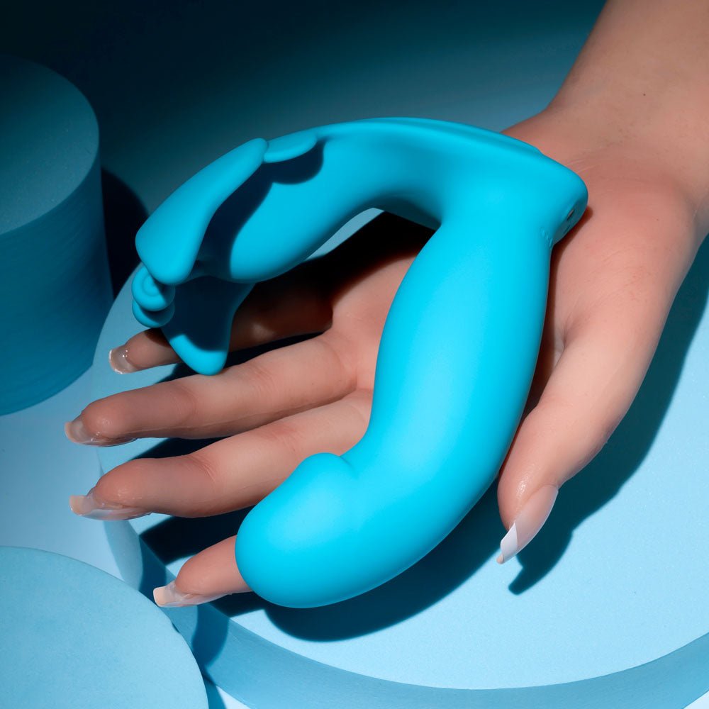 Evolved Spread Your Wings Wearable Vibrator - Blue