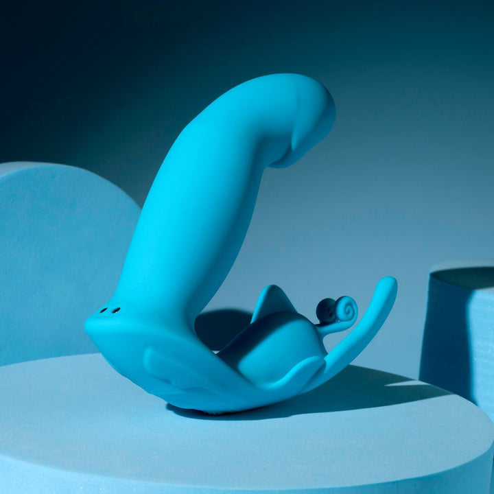 Evolved Spread Your Wings Wearable Vibrator - Blue