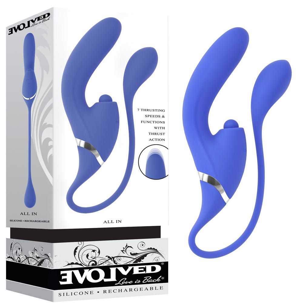 Evolved All In Triple Stimulating Vibrator - Purple