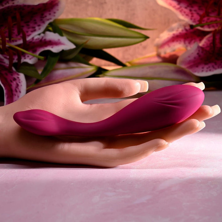 Evolved Cherry Pose  - Flexible & Posable Vibrator with Remote - Pink