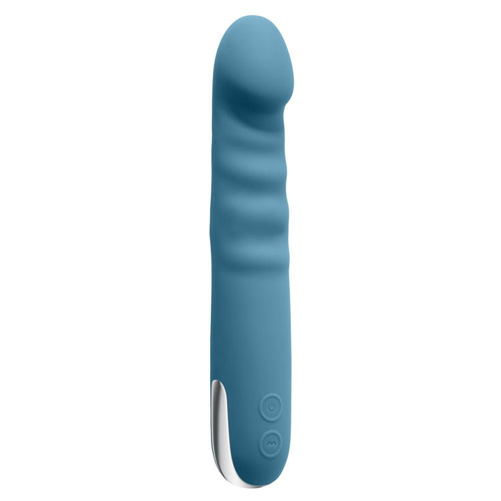 Evolved Queen of All Trades - Thrusting Rotating Vibrator - Blue