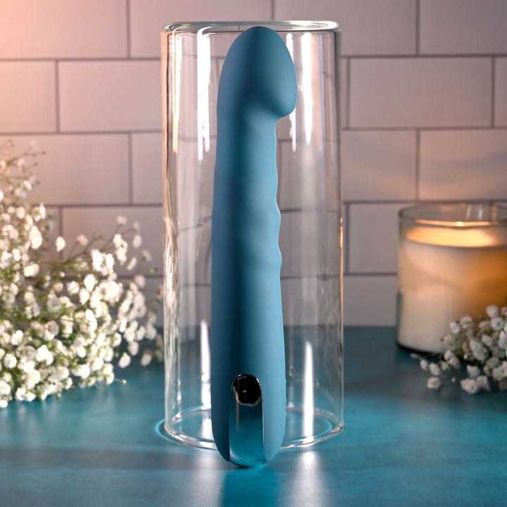 Evolved Queen of All Trades - Thrusting Rotating Vibrator - Blue