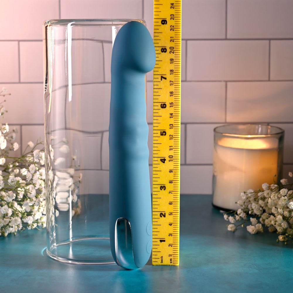 Evolved Queen of All Trades - Thrusting Rotating Vibrator - Blue