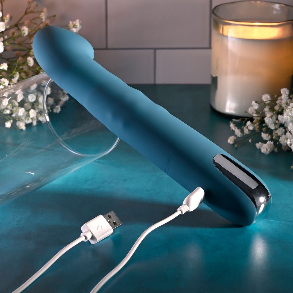 Evolved Queen of All Trades - Thrusting Rotating Vibrator - Blue