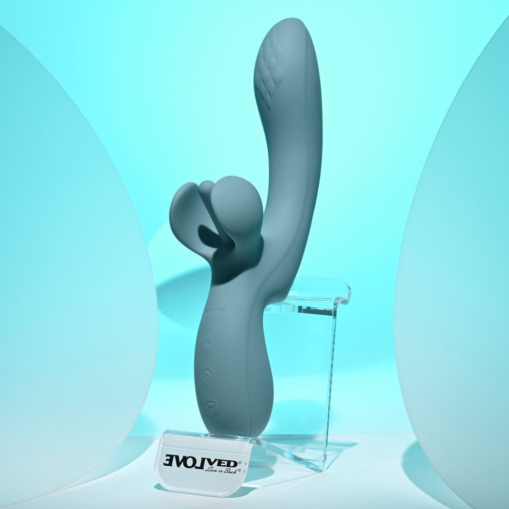 Evolved Take Your Flick - Vibrator with Flicking Clitoral Stimulator - Grey
