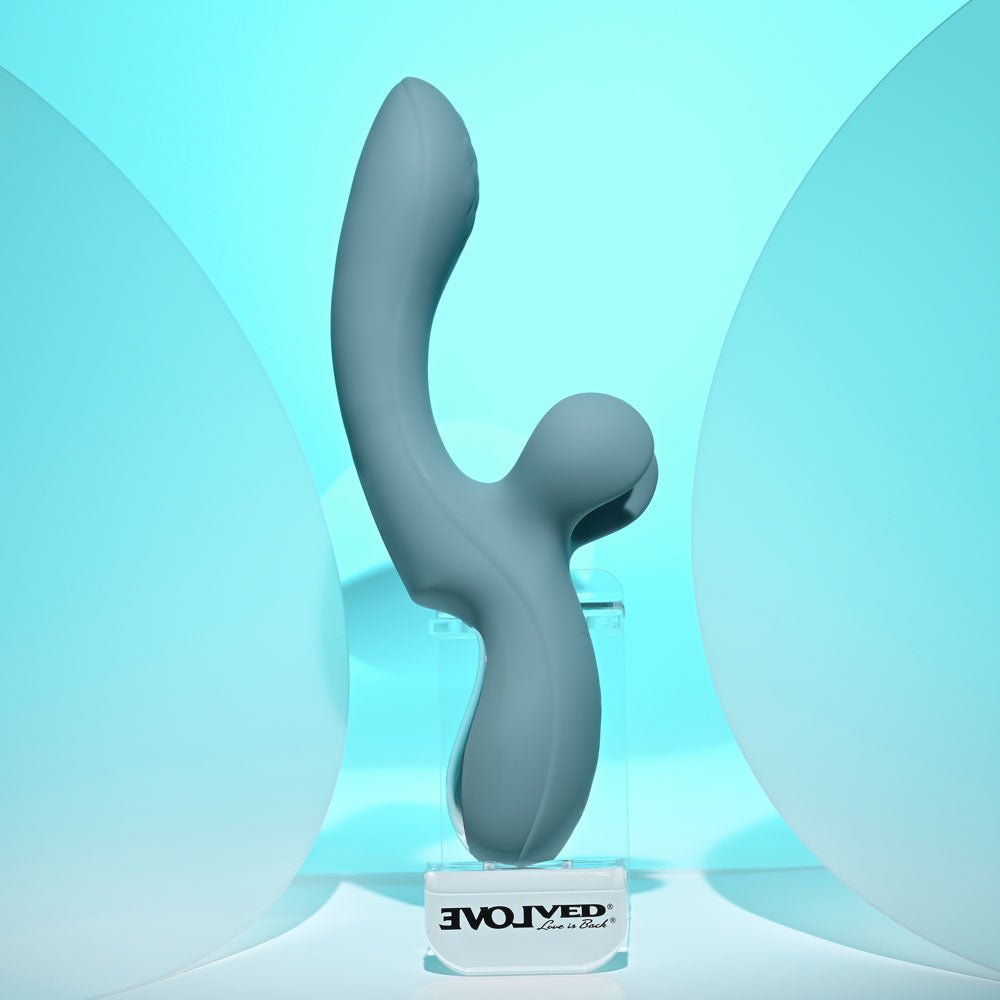 Evolved Take Your Flick - Vibrator with Flicking Clitoral Stimulator - Grey