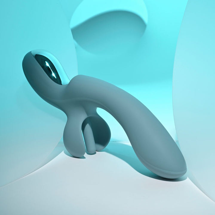 Evolved Take Your Flick - Vibrator with Flicking Clitoral Stimulator - Grey