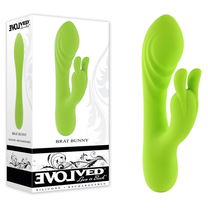 Evolved Brat Bunny Rabbit Vibrator - Green