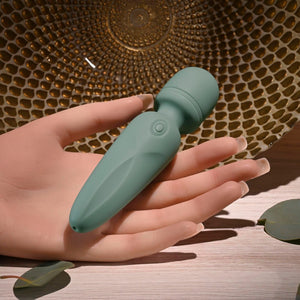 Evolved Rumble Wand Mini Massage Vibrator - Olive Green