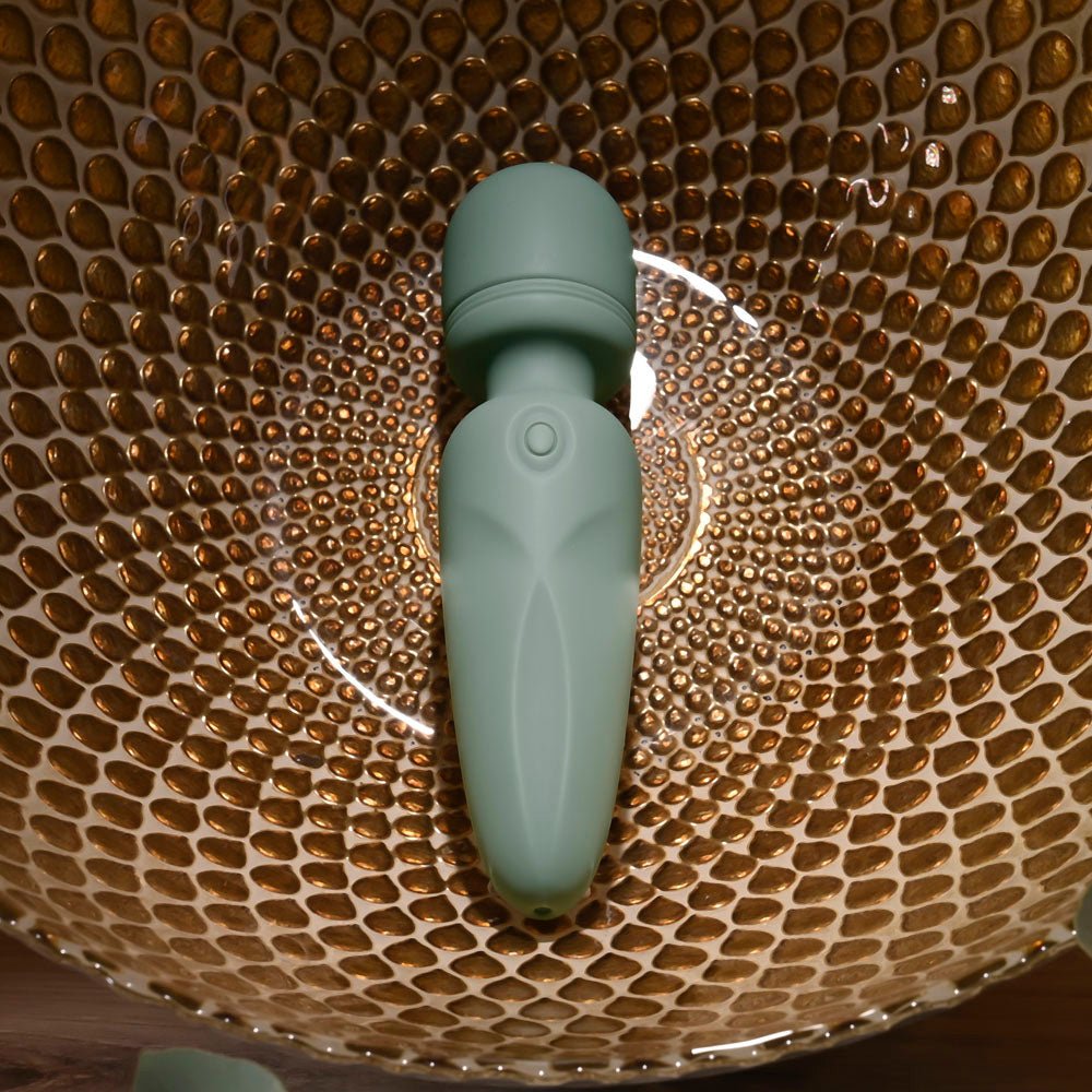 Evolved Rumble Wand Mini Massage Vibrator - Olive Green