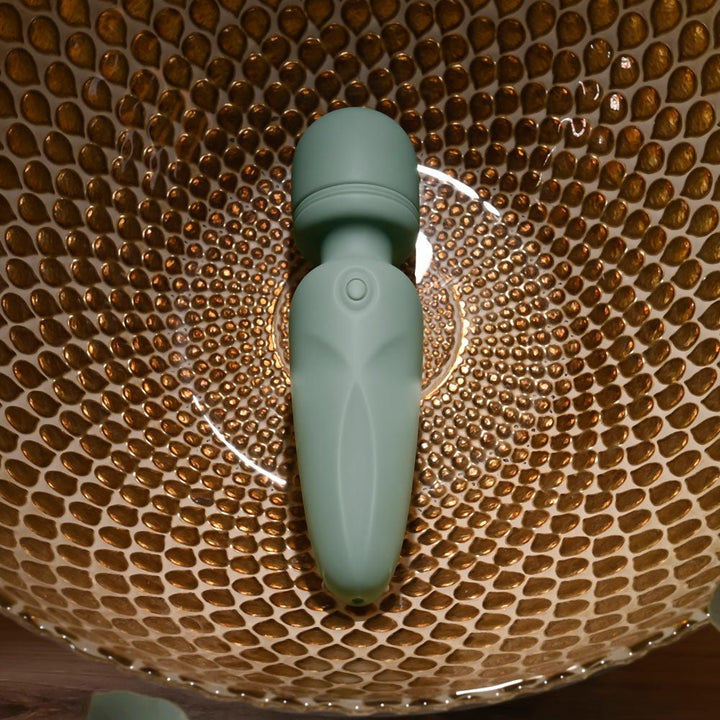 Evolved Rumble Wand Mini Massage Vibrator - Olive Green