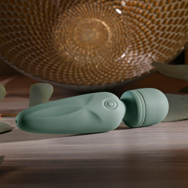Evolved Rumble Wand Mini Massage Vibrator - Olive Green