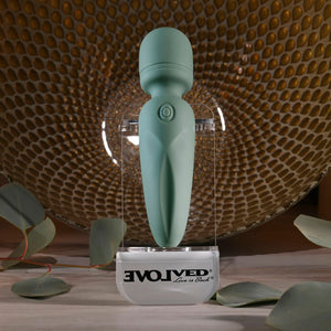 Evolved Rumble Wand Mini Massage Vibrator - Olive Green
