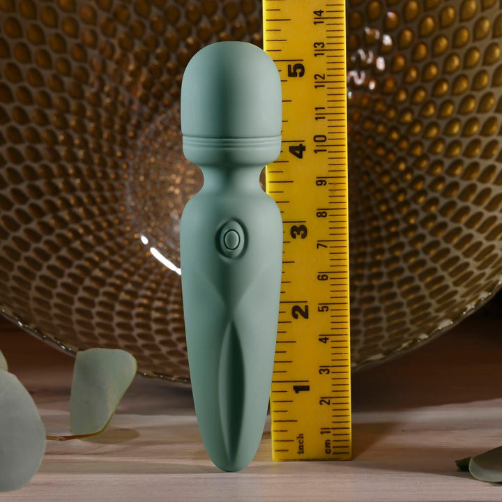 Evolved Rumble Wand Mini Massage Vibrator - Olive Green