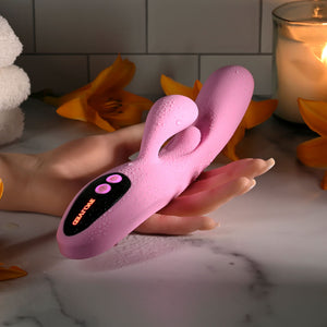 Evolved Push The Button  Rabbit Vibrator With G Spot Bud - Pink