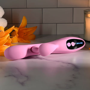 Evolved Push The Button  Rabbit Vibrator With G Spot Bud - Pink