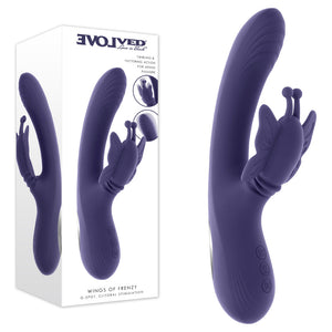Evolved Wings of Frenzy - Purple Butterfly Vibrator