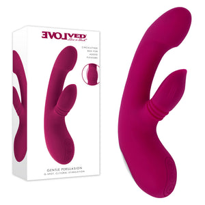 Evolved Gentle Persuasion - Pink Rechargeable Rabbit Vibrator