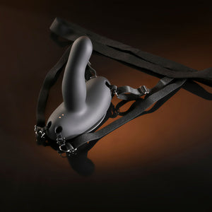 Evolved Come Closer Vibrating Strap-On with Remote - Black
