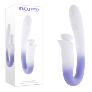 Evolved Sprint Loaded Multi Tapping Vibrator - Purple/White