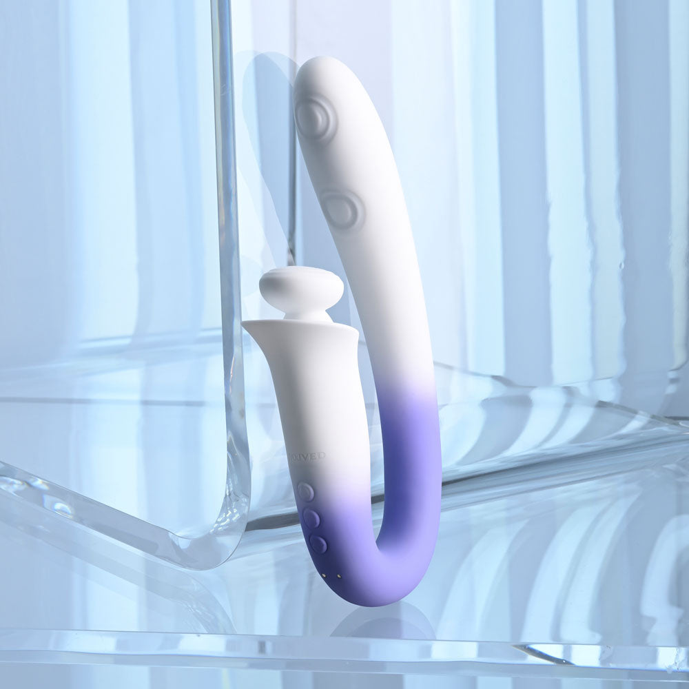 Evolved Sprint Loaded Multi Tapping Vibrator - Purple/White