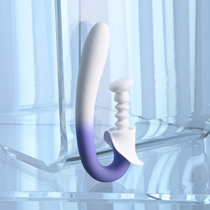 Evolved Sprint Loaded Multi Tapping Vibrator - Purple/White