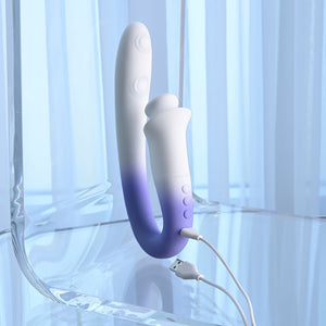 Evolved Sprint Loaded Multi Tapping Vibrator - Purple/White