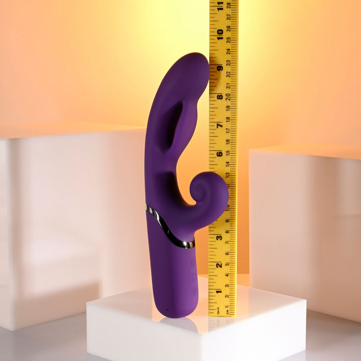 Evolved Pleasure Puff Inflatable Rabbit Vibrator - Purple