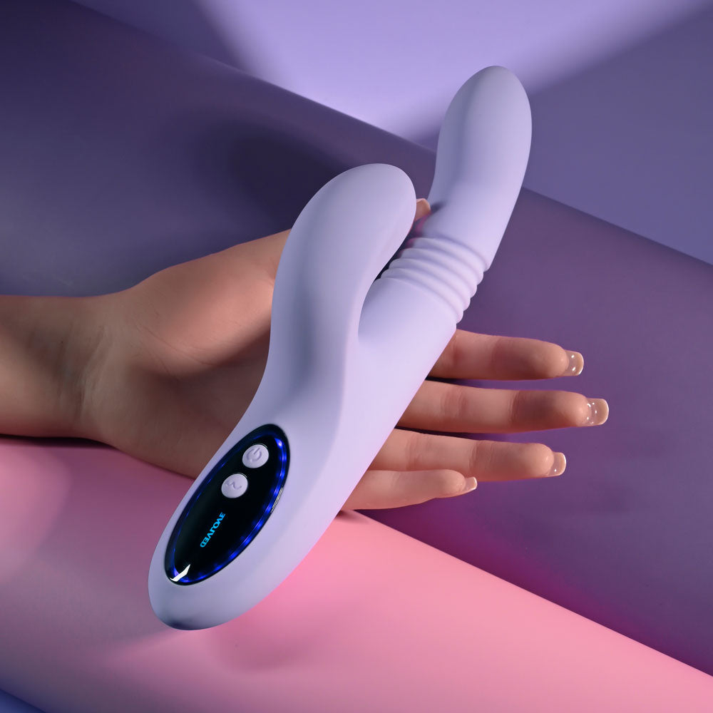 Evolved Pep Talk Thrusting Vibrator with Tapping Clitoral Stimulator - Purple