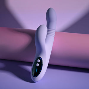 Evolved Pep Talk Thrusting Vibrator with Tapping Clitoral Stimulator - Purple