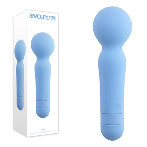Evolved Iris Massage Wand Vibrator - Blue