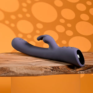 Evolved Poppin Good Time Dual Tapping Rabbit Vibrator - Purple