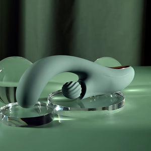 Evolved Spiral Charm - Green Rechargeable Rabbit Vibrator