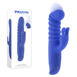 Evolved Knock Knock - Purple Rabbit Vibrator with Flicking Head