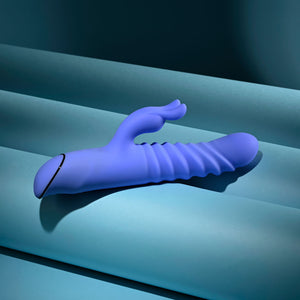 Evolved Knock Knock - Purple Rabbit Vibrator with Flicking Head