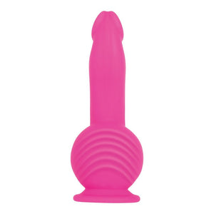 Evolved Ballistic - Pink -Vibrating Dong with Balls Motor & Remote