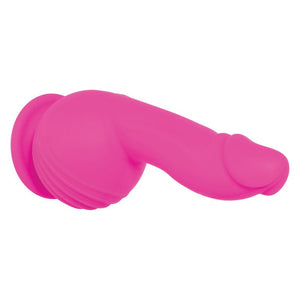 Evolved Ballistic - Pink -Vibrating Dong with Balls Motor & Remote