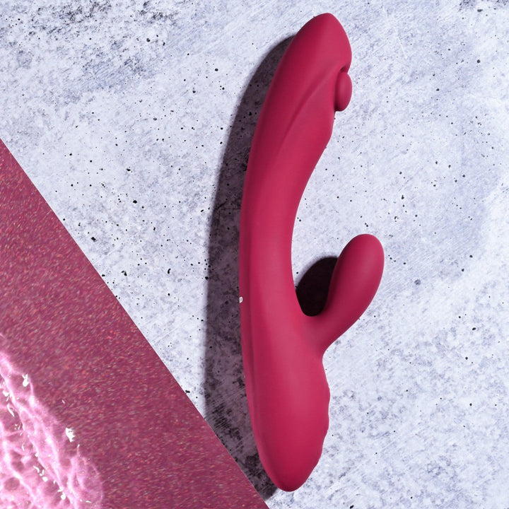 Evolved Jammin'G Rabbit Vibrator - Burgundy