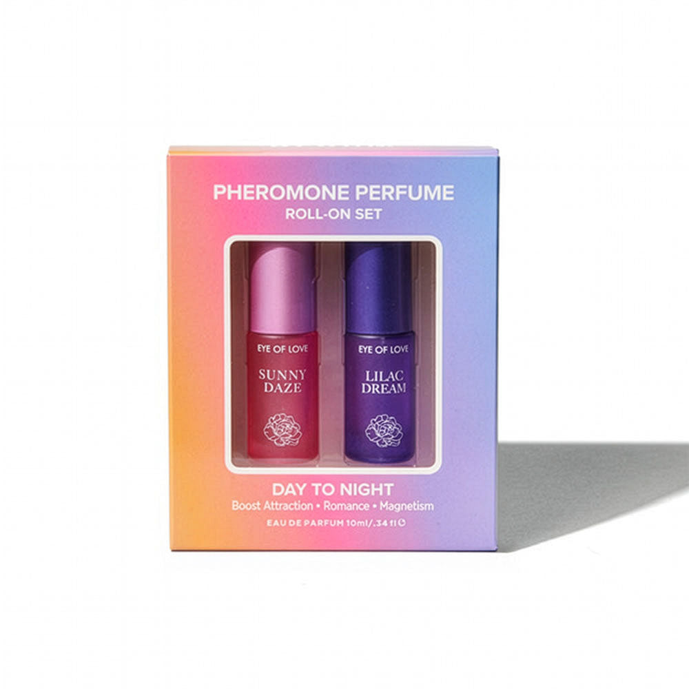 Eye Of Love Love In Bloom Pheromone Perfume Roll-On Set - Day to Night (Sunny Daze & Lilac Dream) - 10ml Bottles