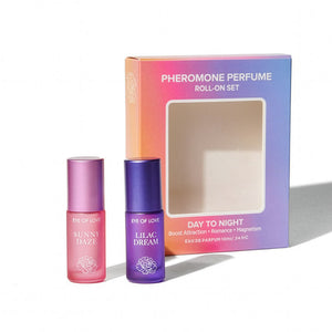 Eye Of Love Love In Bloom Pheromone Perfume Roll-On Set - Day to Night (Sunny Daze & Lilac Dream) - 10ml Bottles