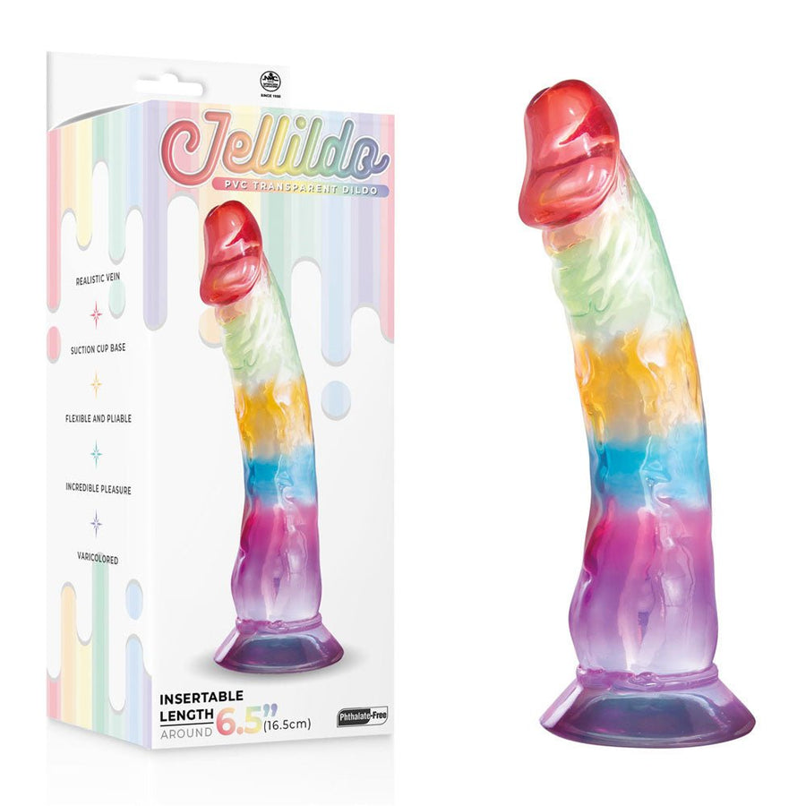 Jellido 7 Inch Dildo - Clear Coloured