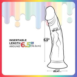 Jellido 7 Inch Dildo - Clear Coloured
