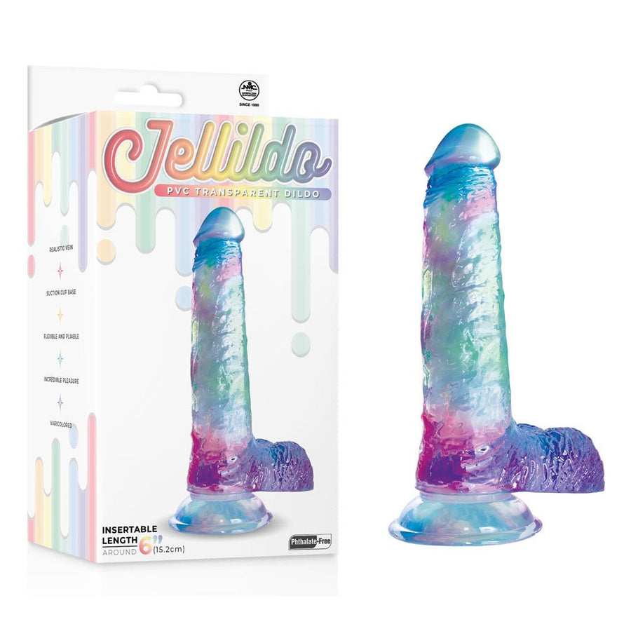 Jellido 6.5 Inch Dildo - Clear Coloured