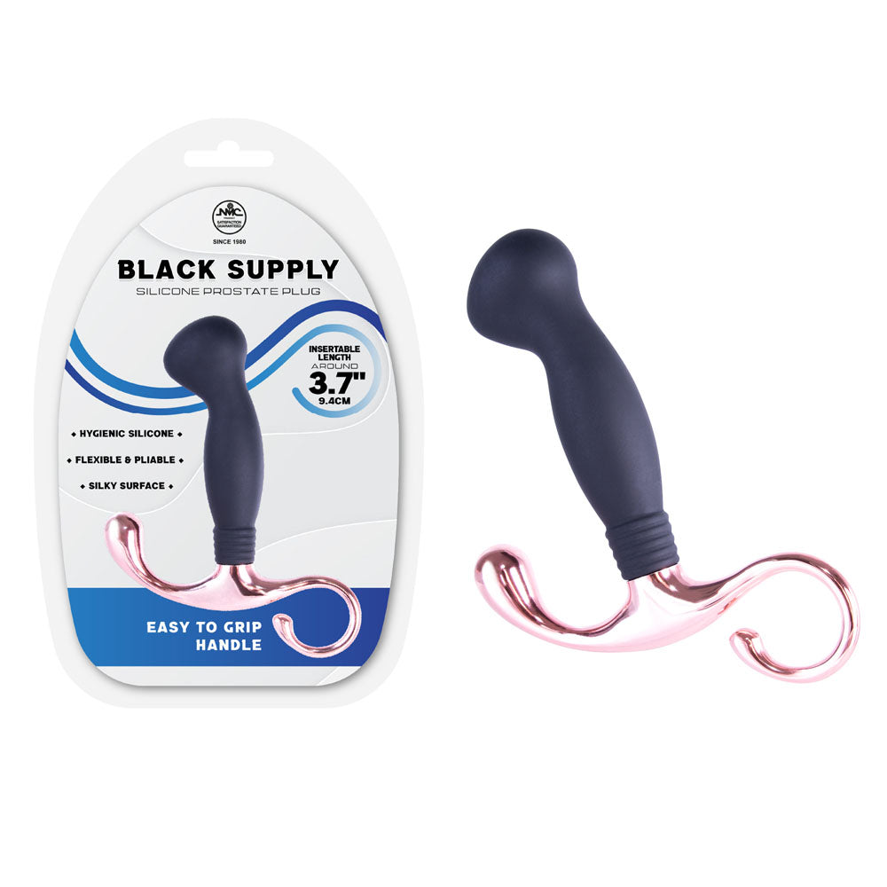 Black Supply 3.7 Inch Prostate Plug - Black