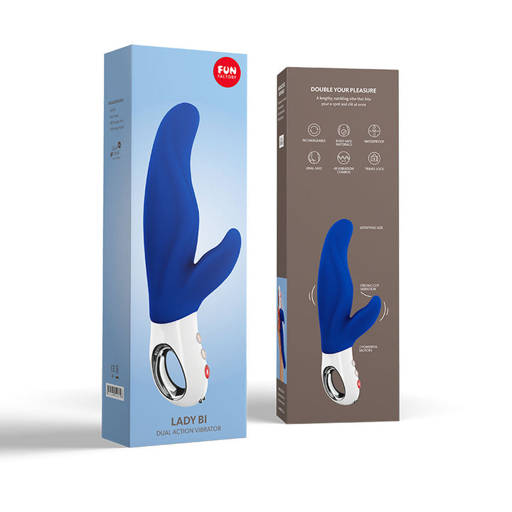 Fun Factory Lady Bi G-Spot Rabbit Vibrator - Blue